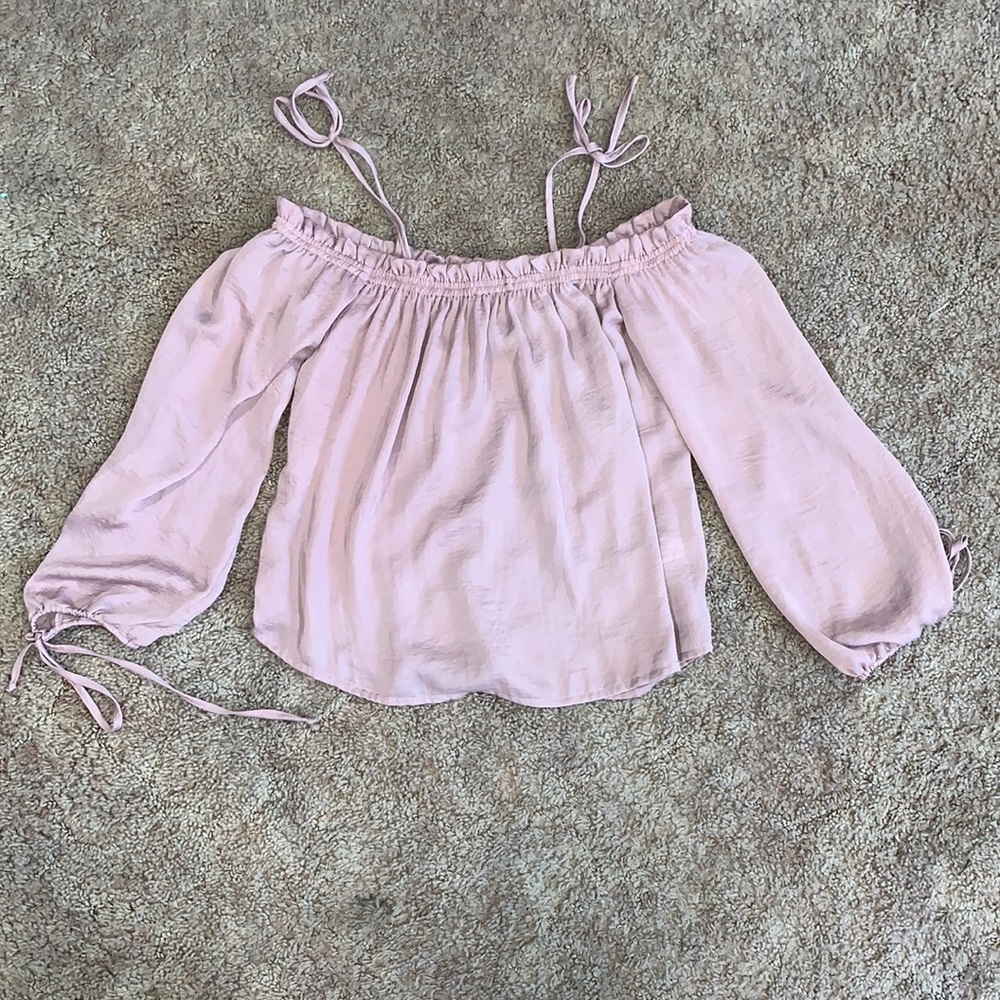 LA Hearts cropped long sleeve